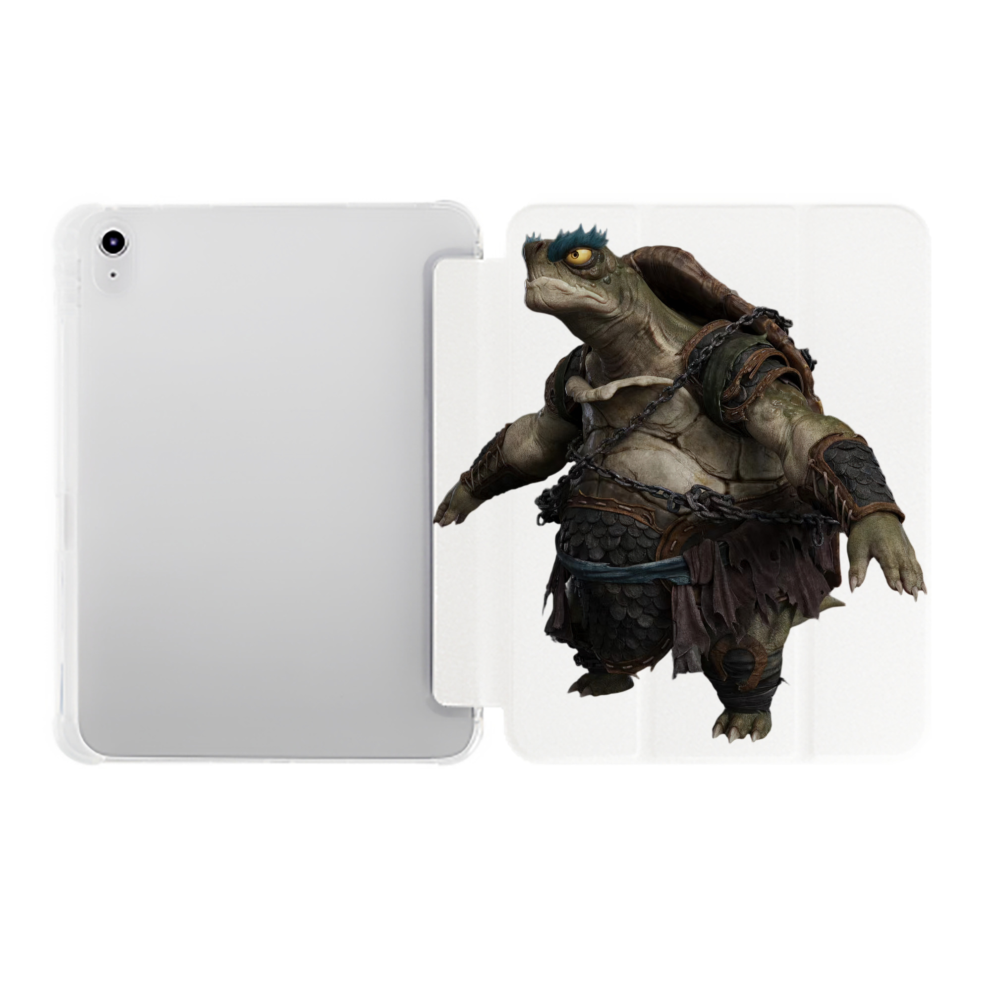 （画像用） Ne Zha 2 ナタ 魔童の大暴れ IPad ケース ペン収納付き 三つ折りスタンド PUレザー×シリコン 対応機種9.5/10.5/10.9インチ